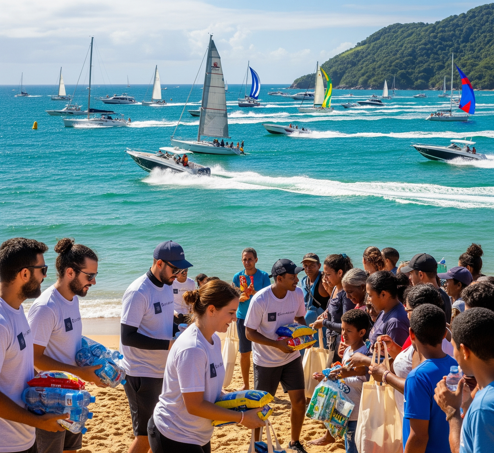 Ações sociais evento náutico